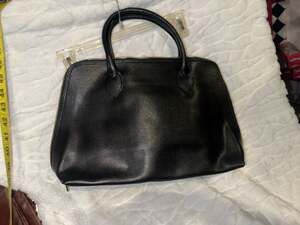 Borse in Pelle Black Textured Italian Leather Satchel Handbag